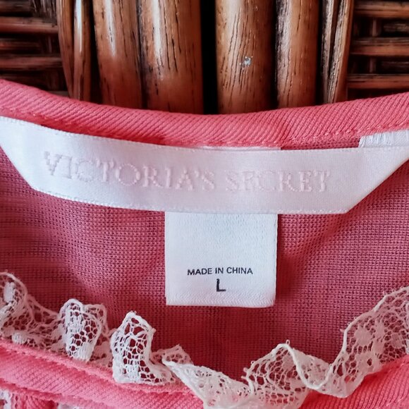 Sweet Starlet Vintage VICTORIA'S SECRET Sheer Bubblegum Pink Babydoll Chemise - Picture 5 of 16